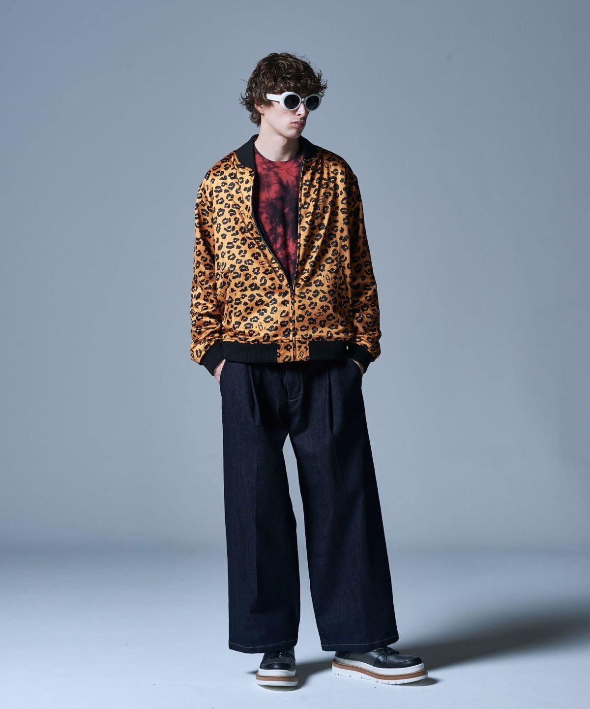 超激安人気】 glamb グラム ヒョウ柄 ジャージ トラックジャケット s