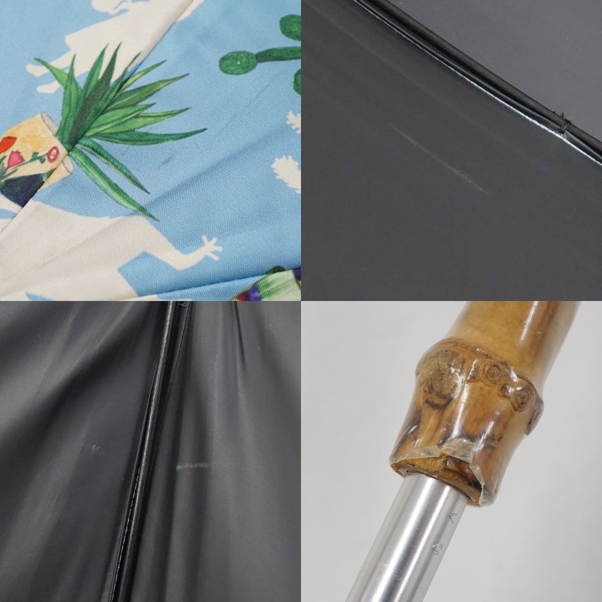 晴雨兼用日傘 mannine マンナイン USED美品 個性的 イラスト ブランド