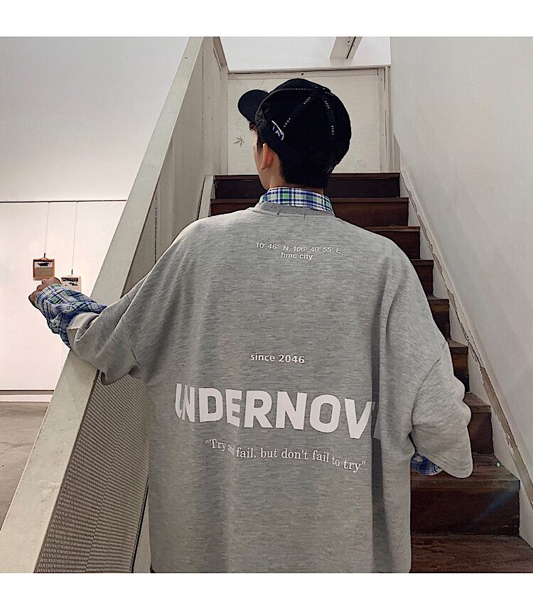 全2色 Tシャツ カットソー プリント カジュアル シンプル