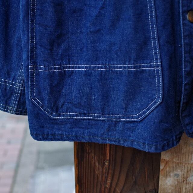 単品販売／受注生産 8-75 US製 60s Sears Vat Dyed Denim カバーオール