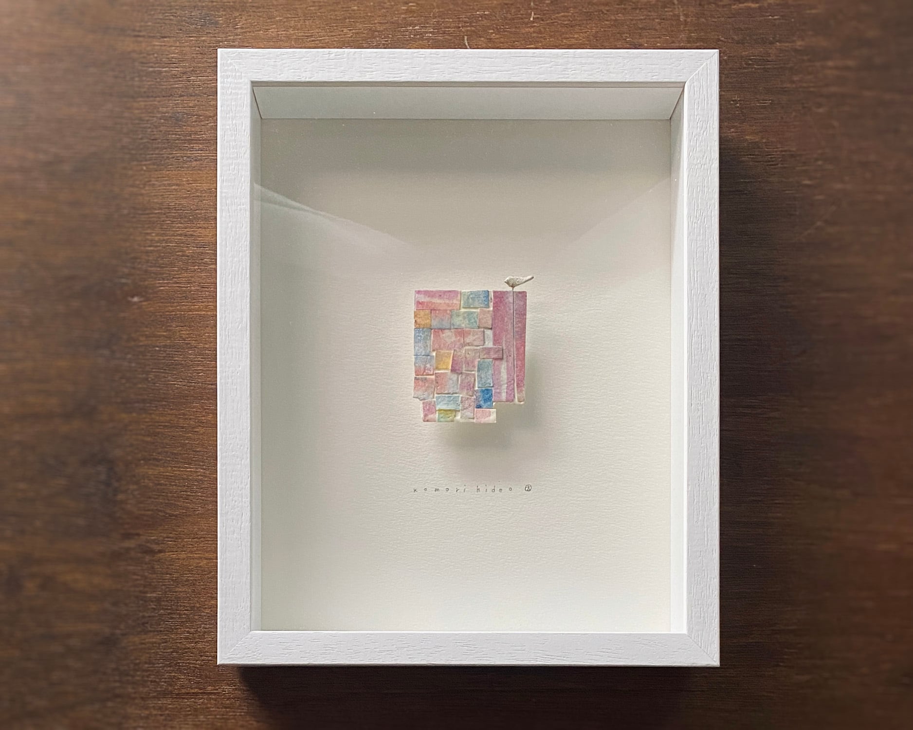 《ノエルの贈り物 》古森秀夫「微気量-sketch notes」KOMORI Hideo/蜜蝋コラージュドローイング