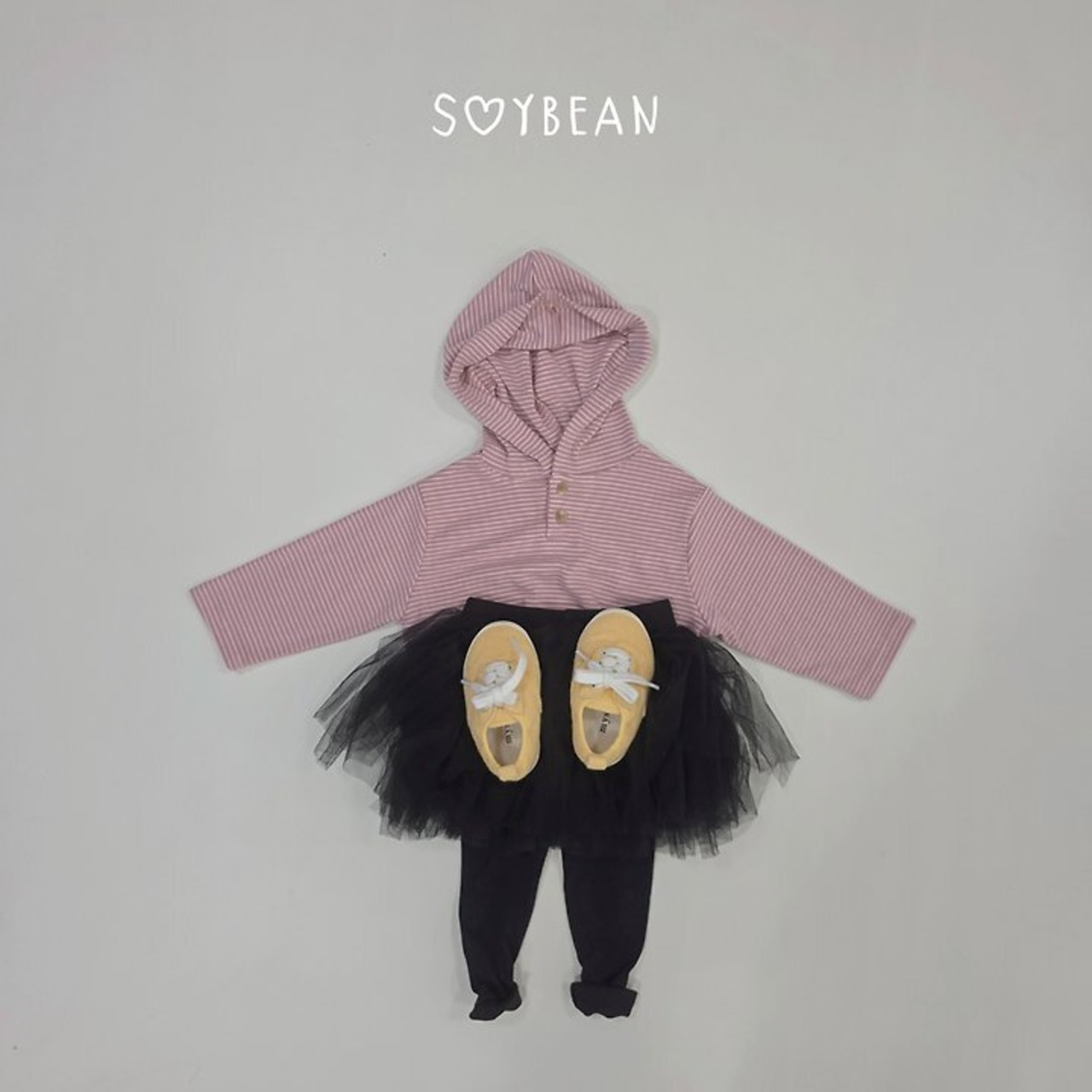 【取寄】SOYBEAN　ストライプボタンフード｜秋服｜韓国子供服｜ 26/AT