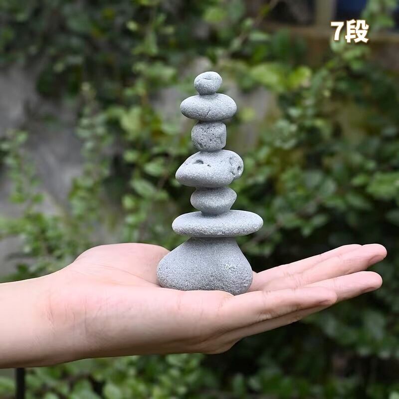 置物 オブジェ 積み石 禅風 ストーン調 リアル 美しい ナチュラル