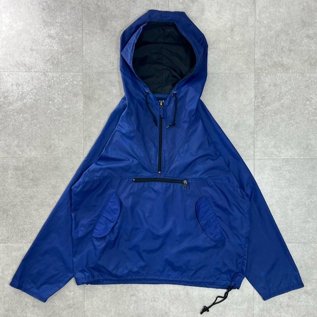 オールドギャップ　OLD GAP ナイロンジャケット　パーカー　ドローコード　青