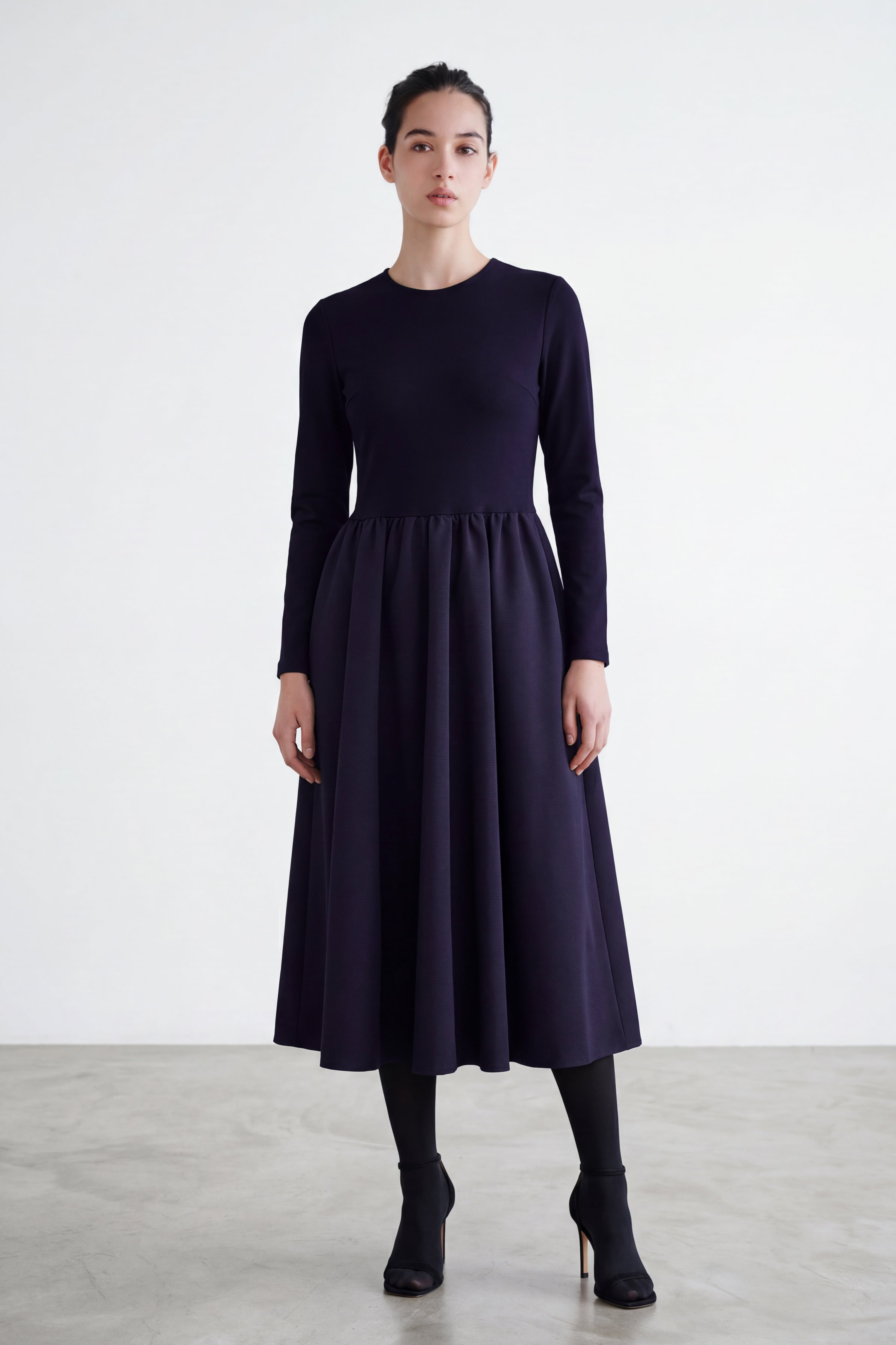 BALLERINA T-DRESS ROYALNAVY | AMICA・kids