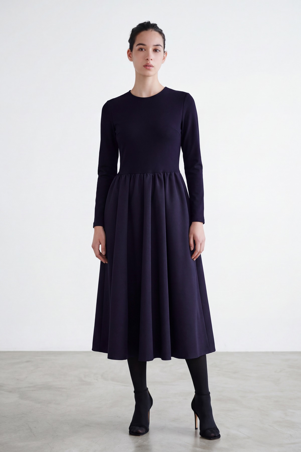 BALLERINA T-DRESS ROYALNAVY | AMICA・kids