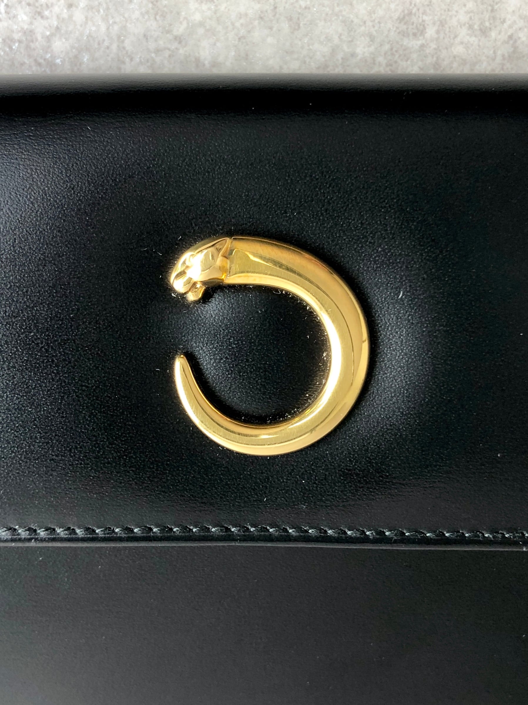 カルティエ　折り財布　パンテール　ゴールドパンサー　レザー　ブラック　美品 楽天市場】Cartier カルティエ レディース メンズゴールドパンテール