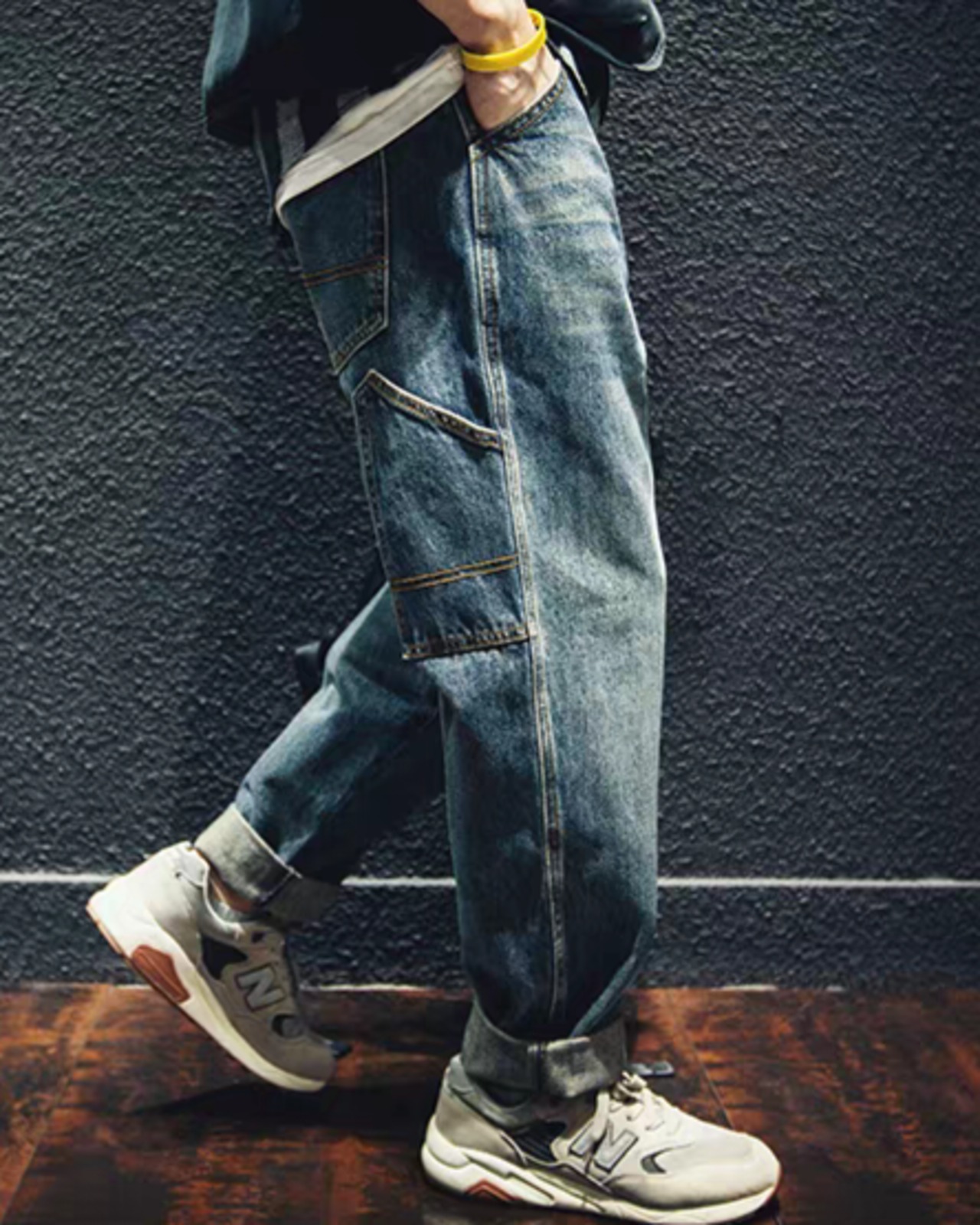 Retro Loose Fit Jeans  K0433