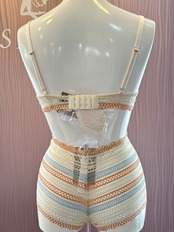 ロマンティックストライプ プッシュアップブラジャー2B ヴェルデッシマ