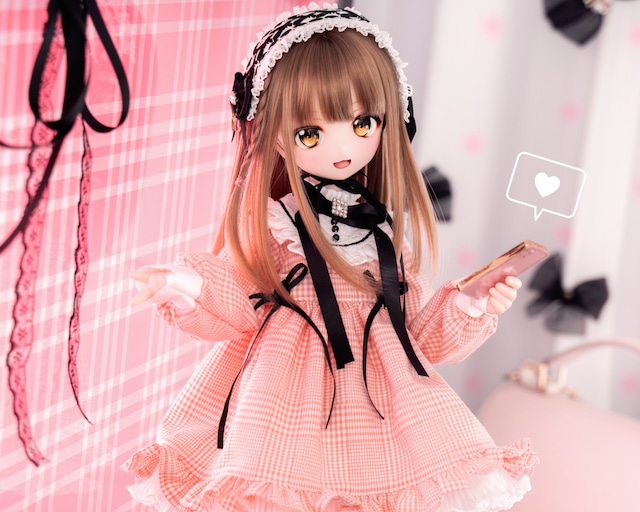 MDD / DDP / KUMAKO / SDM 対応 OF 【地雷ちゃん（ぴんくのちぇっく）】MDD / DDP / KUMAKO / SDM Outfit 【Jirai-chan (Pink checkered)】