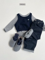 〖取寄〗韓国子供服 / 26winter / Digreen / キャンディストライプT / キッズ / 冬服 *S~2XL*