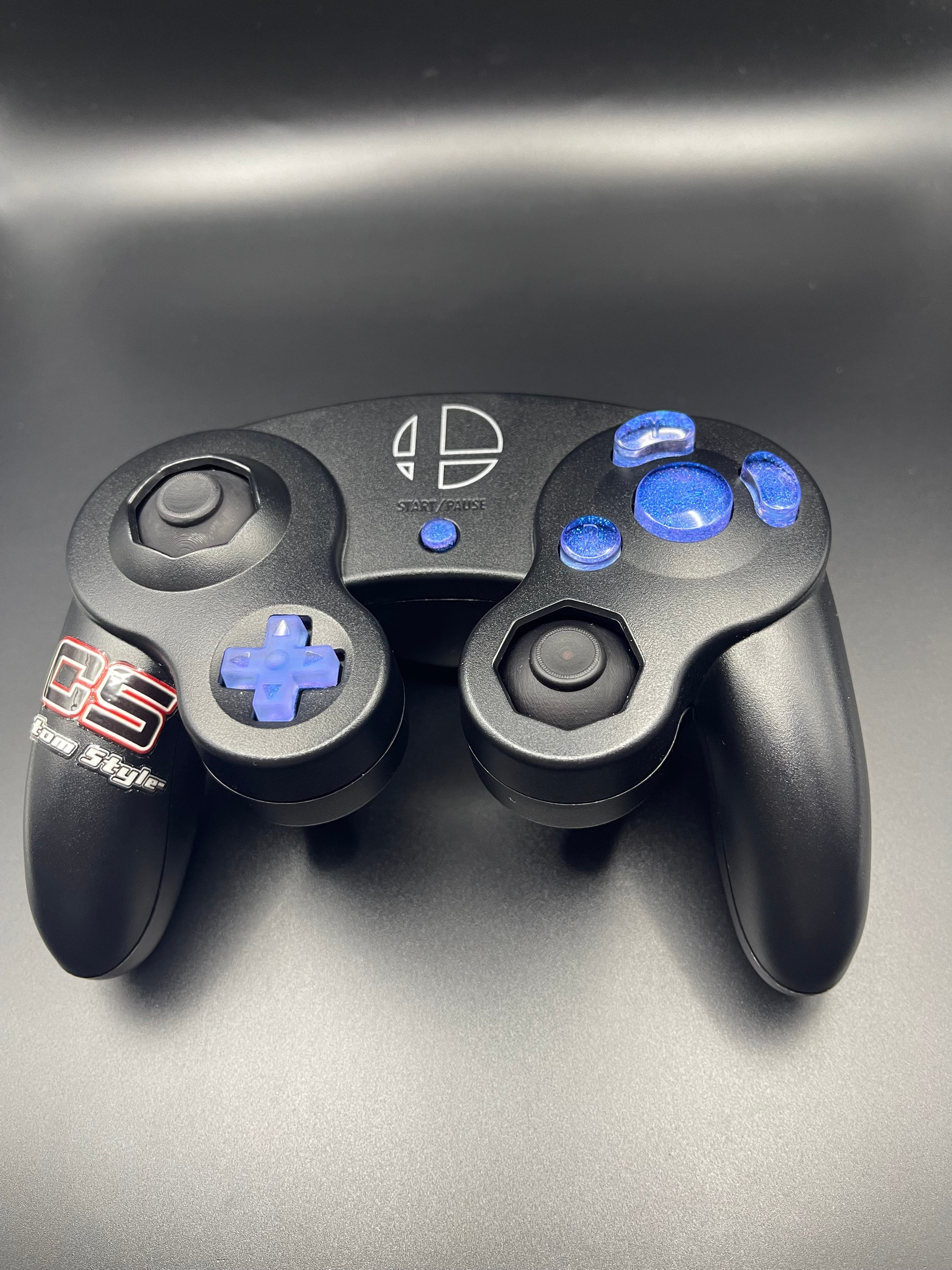 ゲームキューブコントローラー カスタムボタン 純正形状（メタルレッド