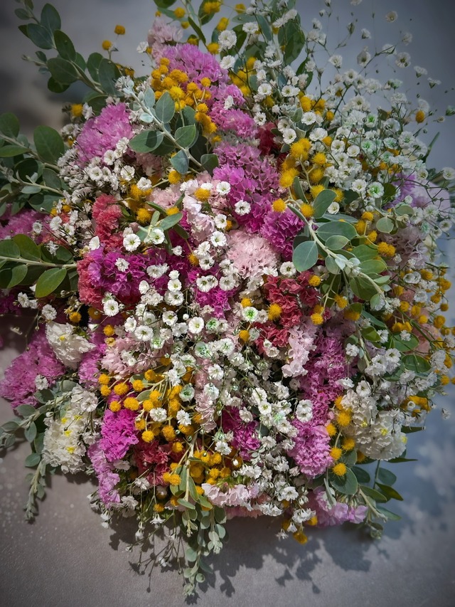 お花の絨毯スワッグ