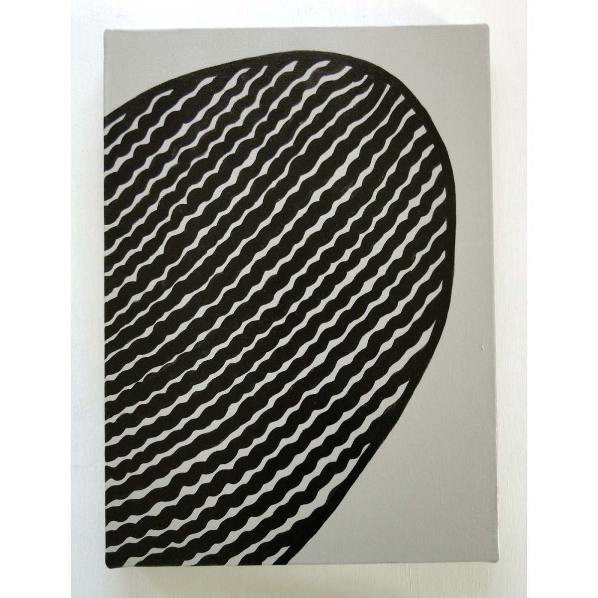抽象画のグラフィティアート 原画 絵画 キャンバス画 モノクロ 一点 