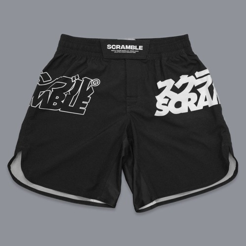 予約注文受付中です!!! SCRAMBLE CORE SHORTS ブラック｜ファイトショーツ