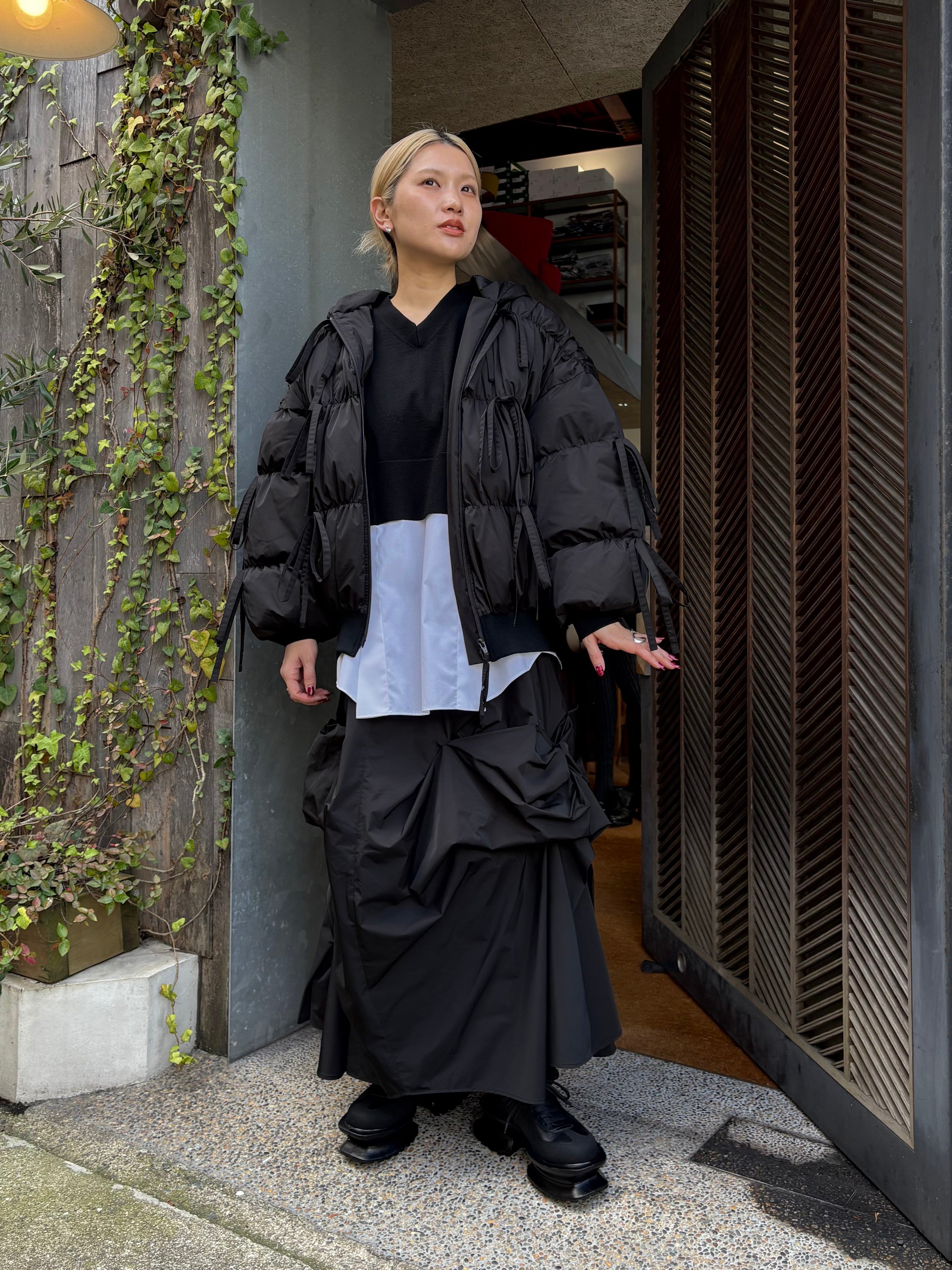 25AW】ENFOLD エンフォルド / RIBBON DOWN-JAKET / ダウンジャケット