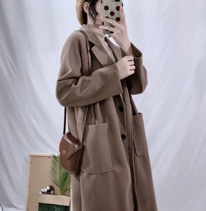 テーラードロングコート　AJ5Z5039-678