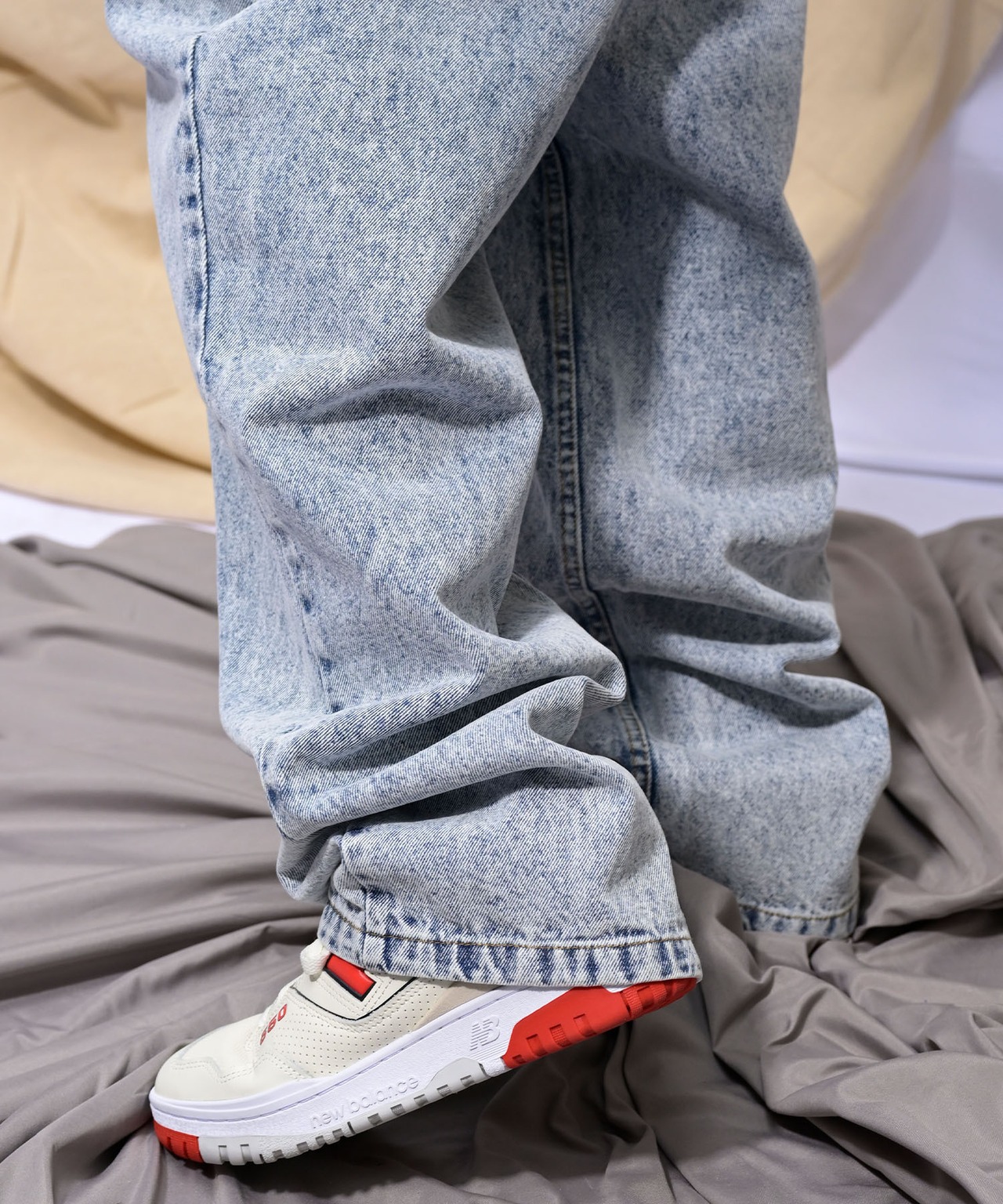 【#Re:room】VINTAGE TUCK WIDE DENIM［REP208］