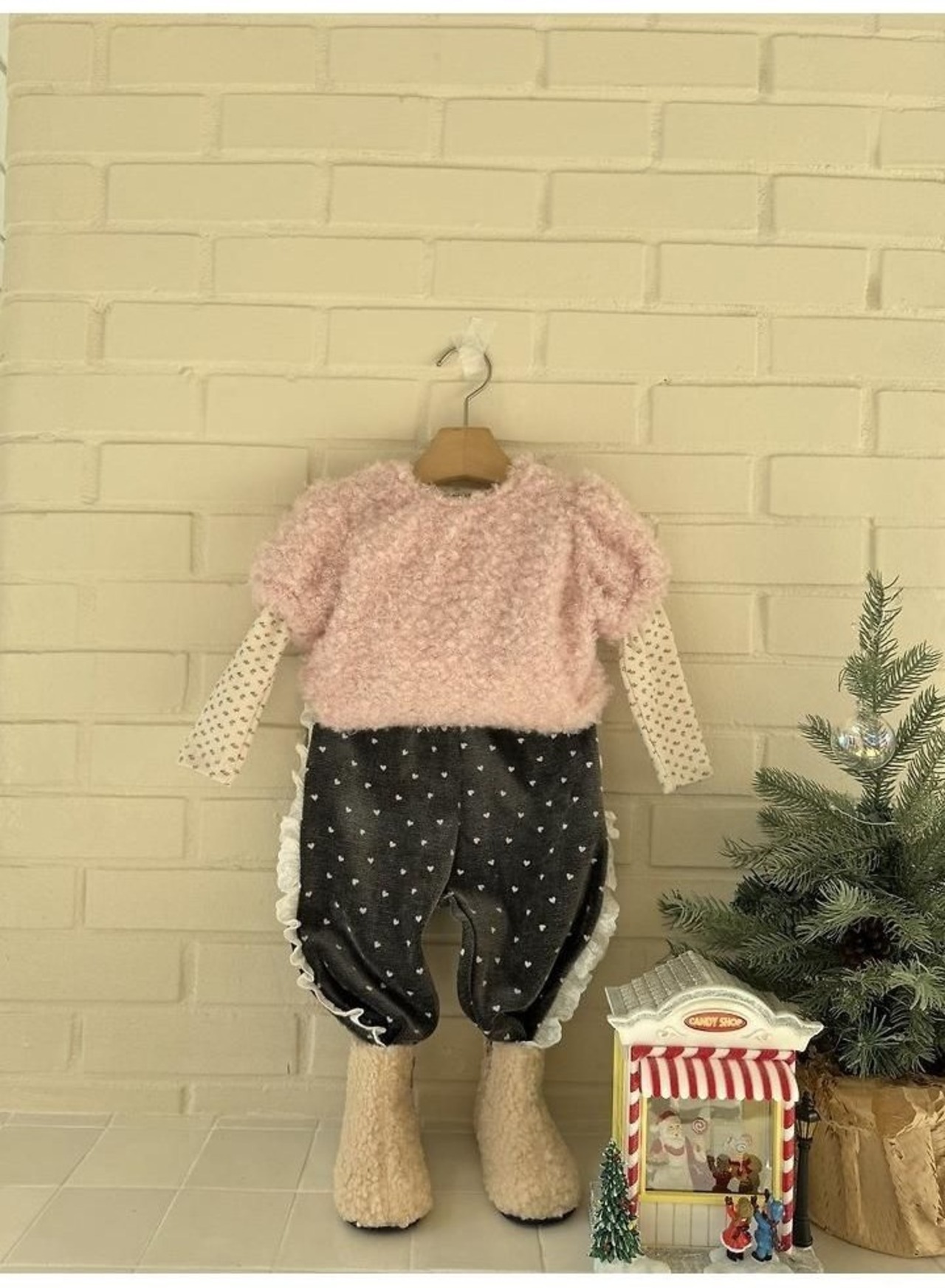 ルプティモ / le petit mo / プードルパフTシャツ / 韓国子供服 / キッズ / 26winter〖取寄〗*XS~XL*