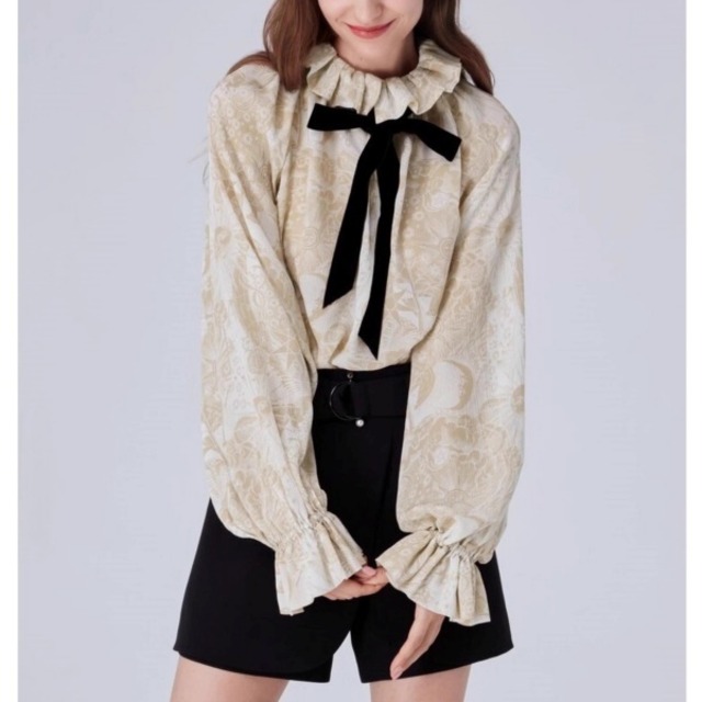 ベロア クラシカル ブラウス 238872