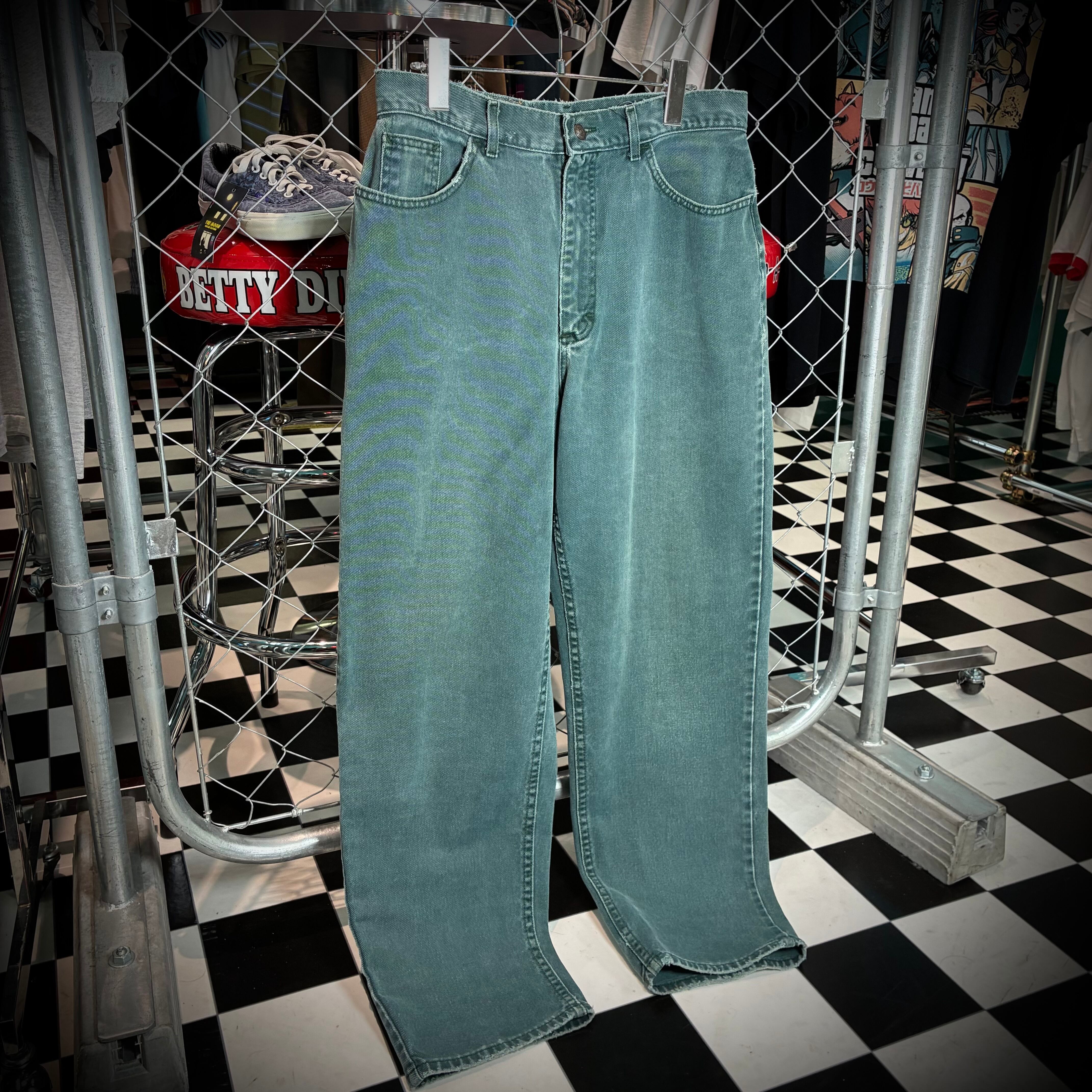 00s〜 KANGOL Hip Hop デニムパンツ カンゴール W38 00s ROCAWEAR 