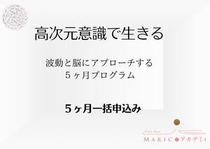 高次元意識で生きる。 波動と脳にアプローチする５ヶ月プログラム【アーカイブ受講】