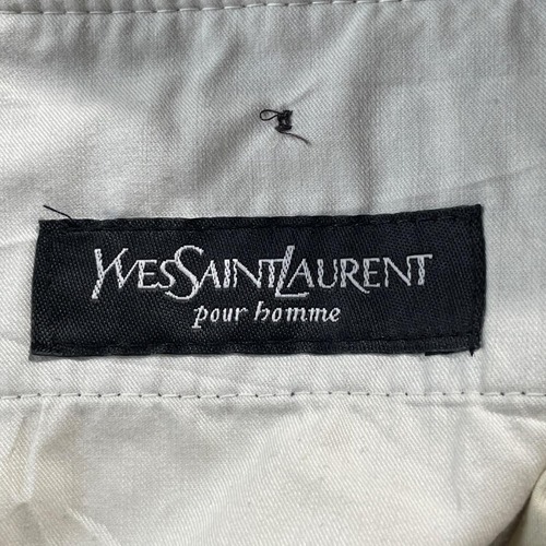 90s YVES SAINT LAURENT black slacks 詳細写真3