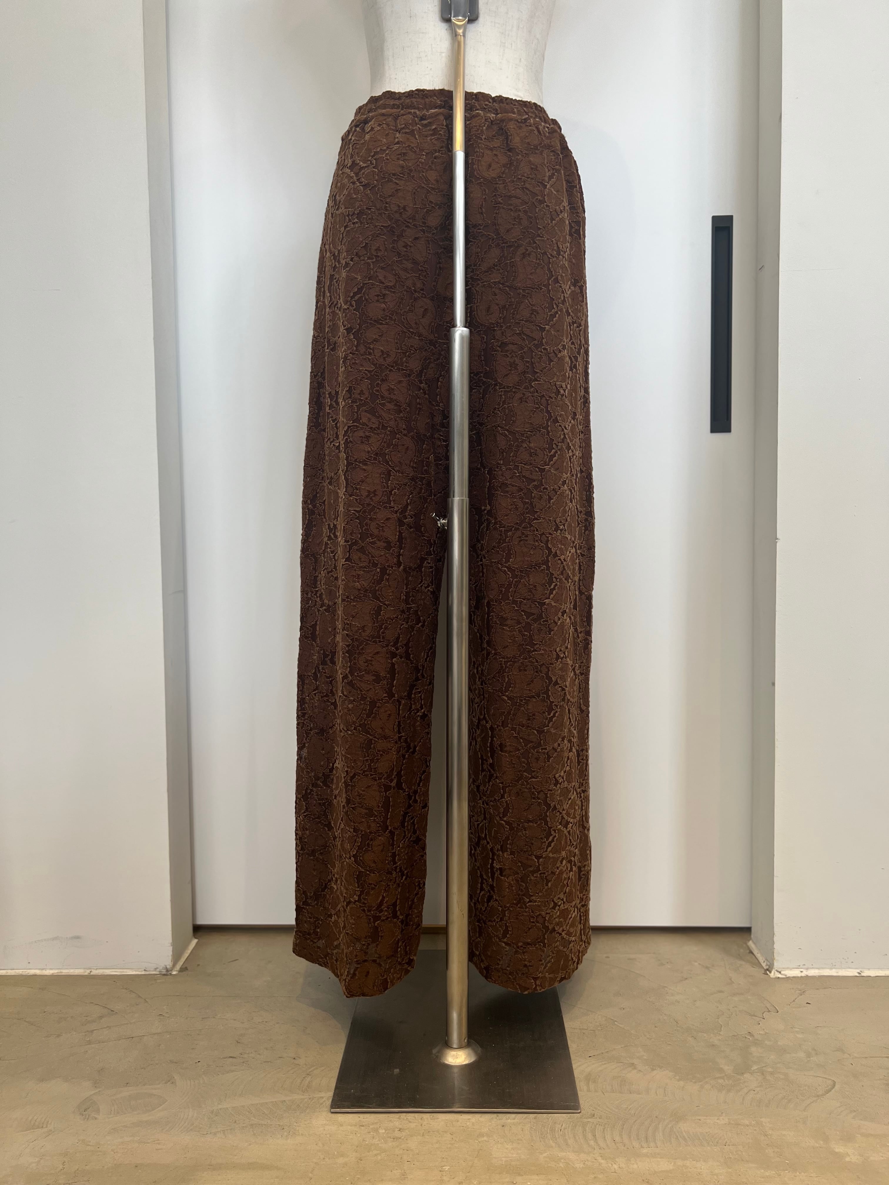 【SELECT】セットアップ可レースイージーワイドパンツ 21-0179