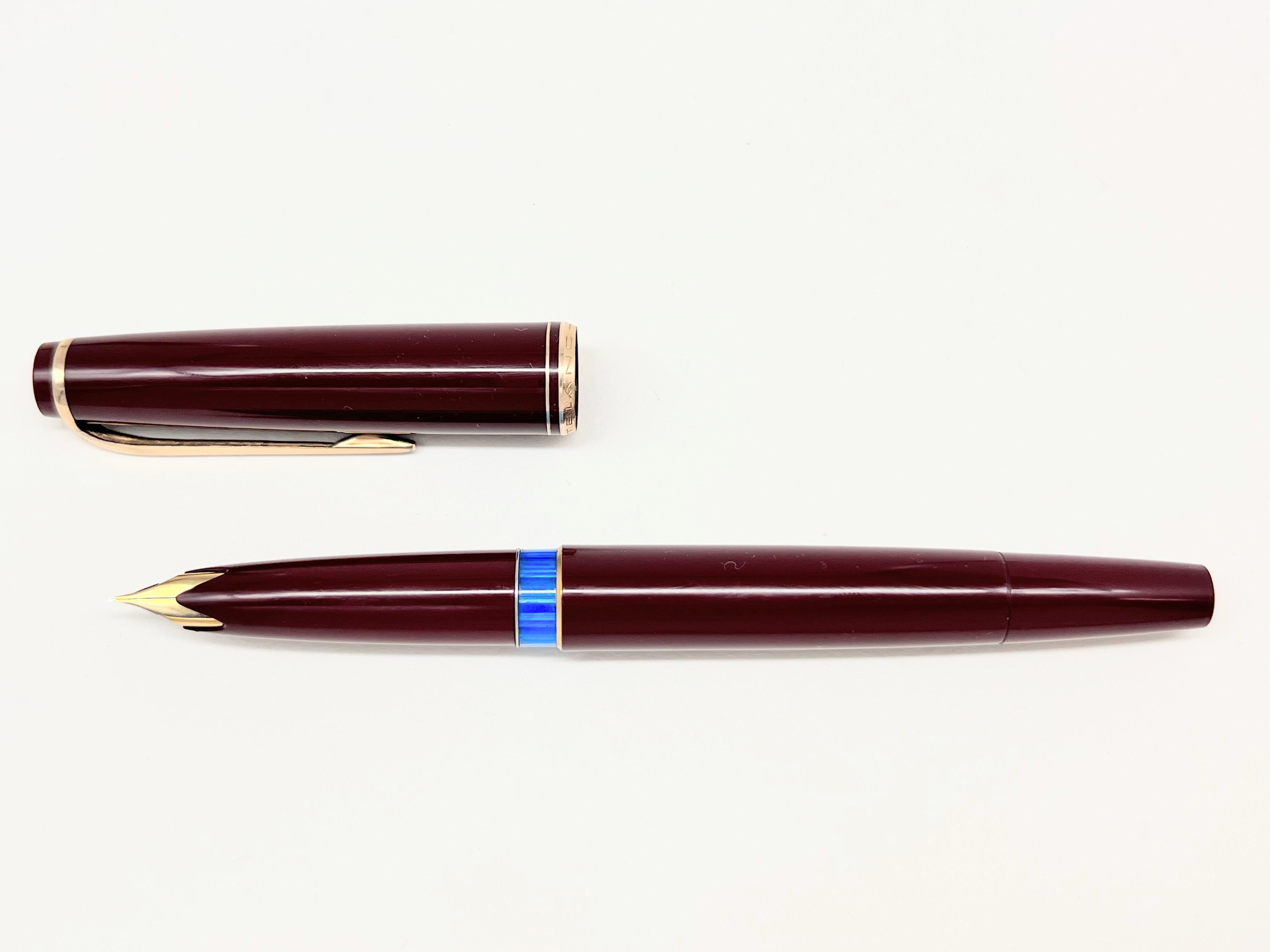 【極美品】モンブランNO24 1960s 万年筆 ボルドー 60s モンブラン No 24 ボルドー MONTBALNC No 24 （細字） 14K