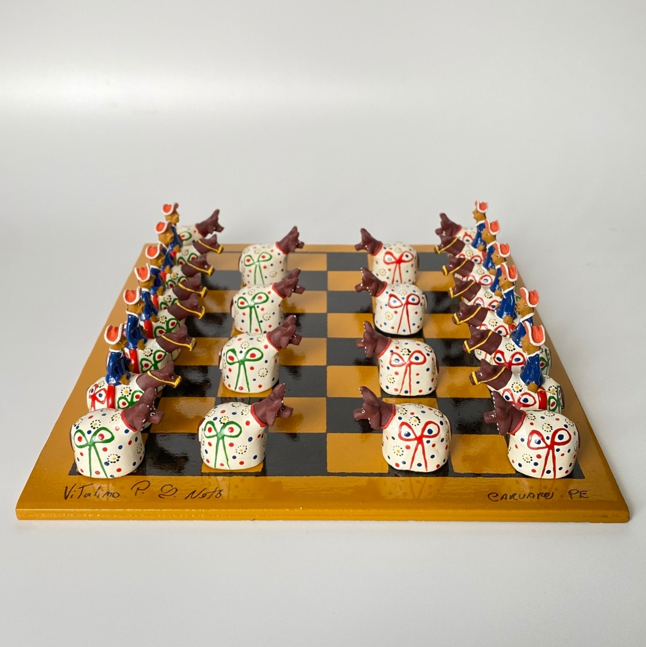 フォークアート JOGO DA DAMAS チェッカー