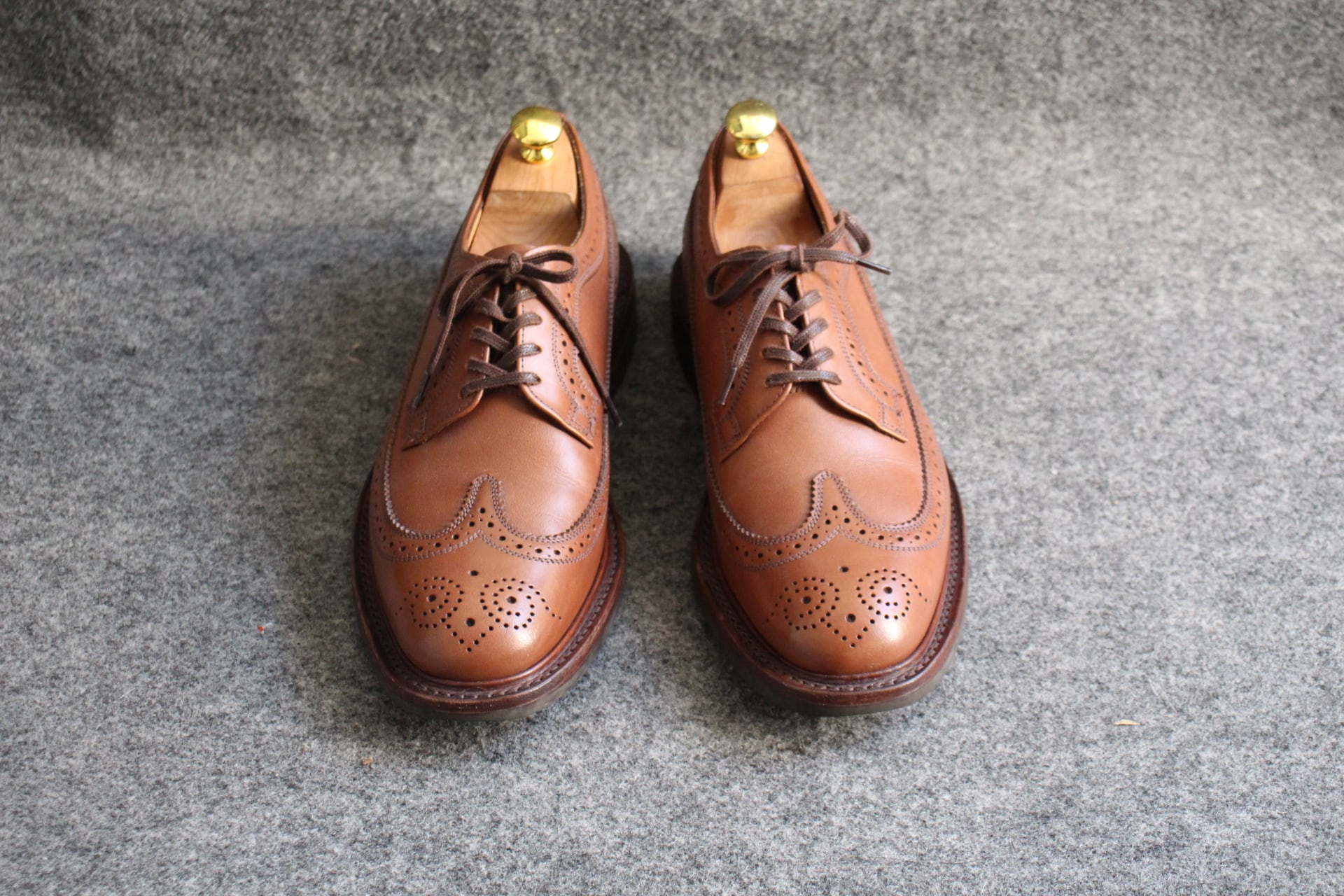 SANDERS　ロングウイング　UK7　スペクテイターシューズ UK7.5 Sanders ロングウィング MADE IN ENGLAND | SUPER 8 SHOES