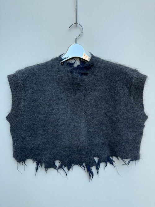 PERVERZE　Mohair＆Wool Damaged Knit Vest/Gray (通販のお問い合わせ)