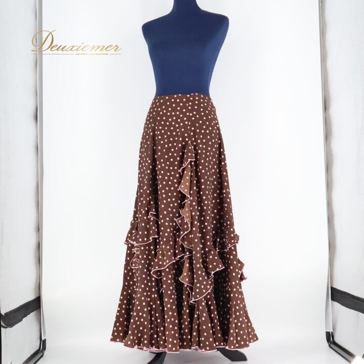 【フラメンコ衣装】ブルー CANELA PURA ファルダ ペチコート スカート フラメンコ衣装】ブルー CANELA PURA ファルダ ペチコート スカート