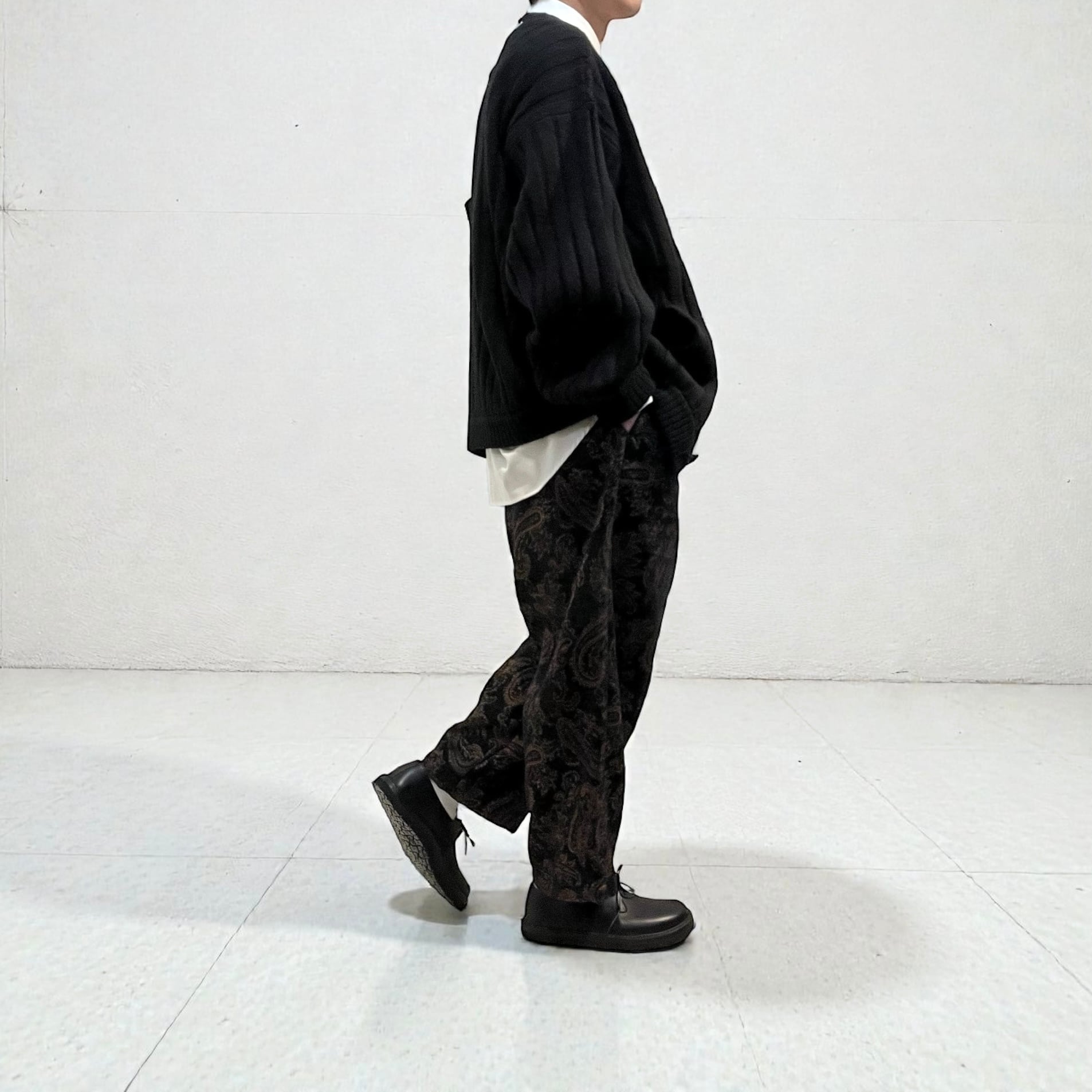YOKO SAKAMOTO 【ヨーコサカモト】FOOTBED LEATHER MILITARY SHOSE