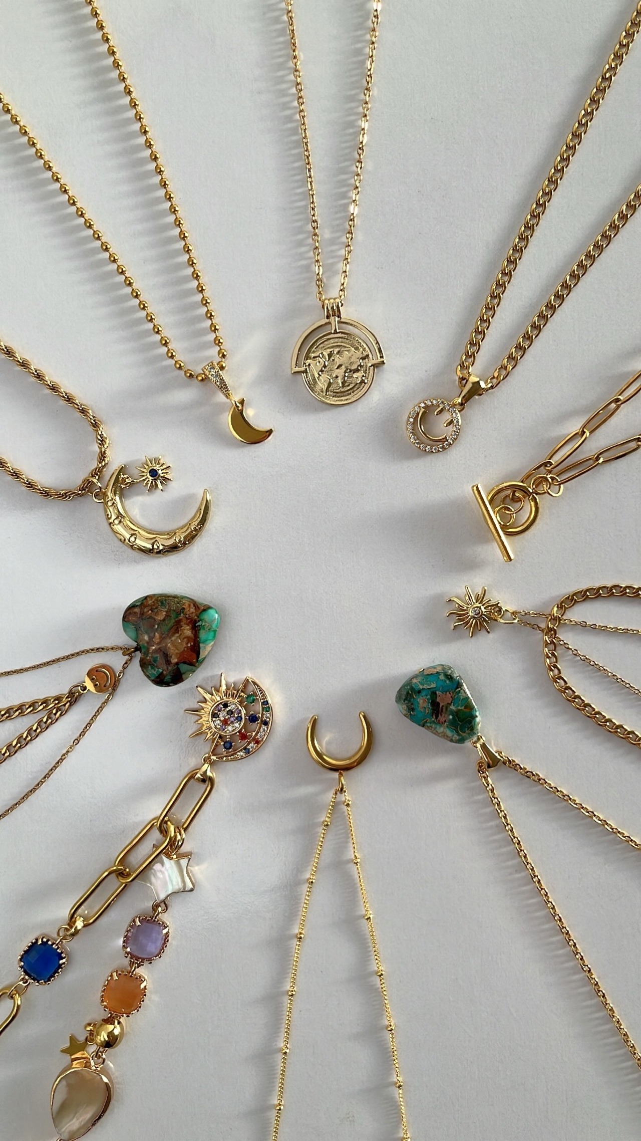 colorful design necklace［GSN069］