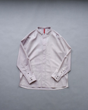 YANTOR Uneven Dyed Flyfront Shirt (GRAY-WHITE)