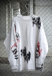 【Only One】Skull skull long sleeve No.041