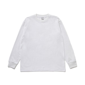 7oz Garment Wash L/SL Tee <White>