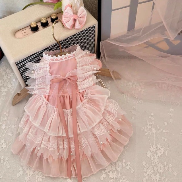 rosé princess dress