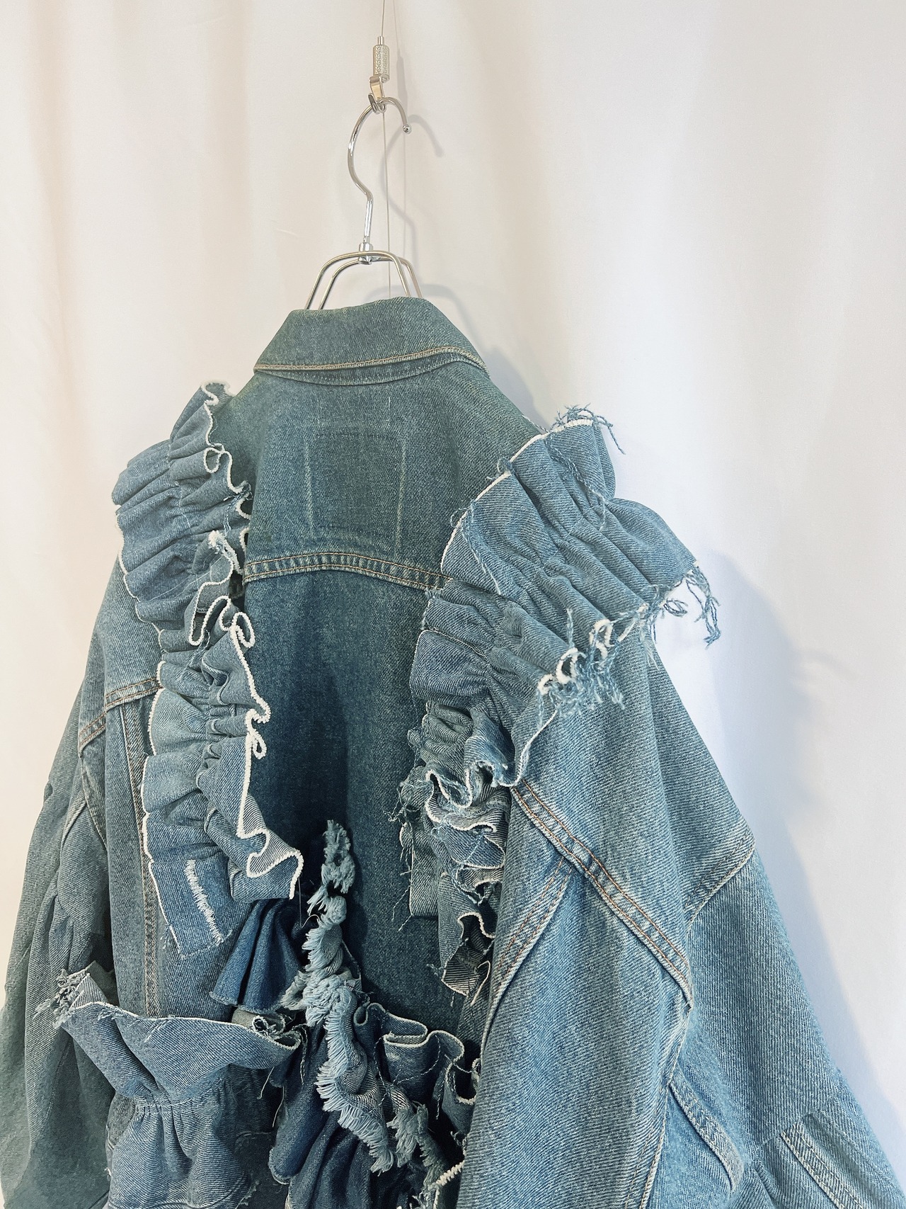 【KOH ISHIGURO】"再構築" REMAKE Denim and denim ruffle jacket - 16
