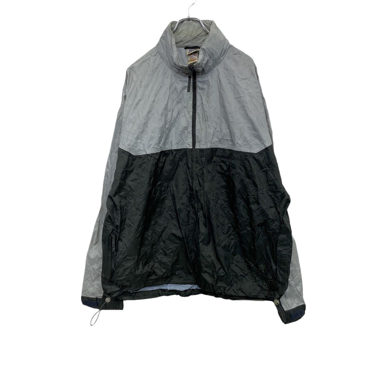 adidas ナイロンジャケット XL グレー アディダス ジップアップ