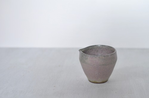 日月窯三井亮　葡萄灰釉　　片口