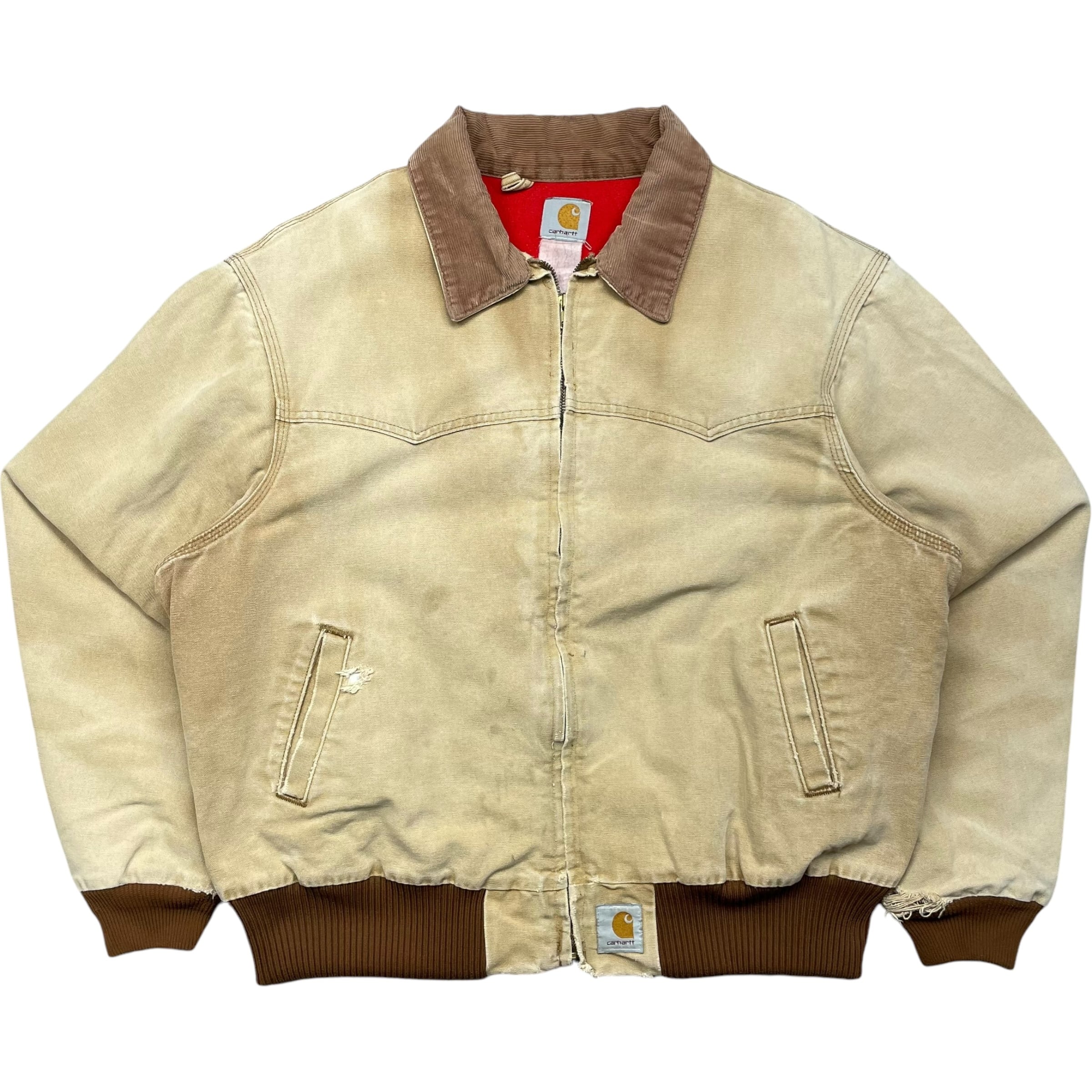 《XL》Carhartt カーハート サンタフェジャケット フェード キャメル 80年代〜 vintage no.4449