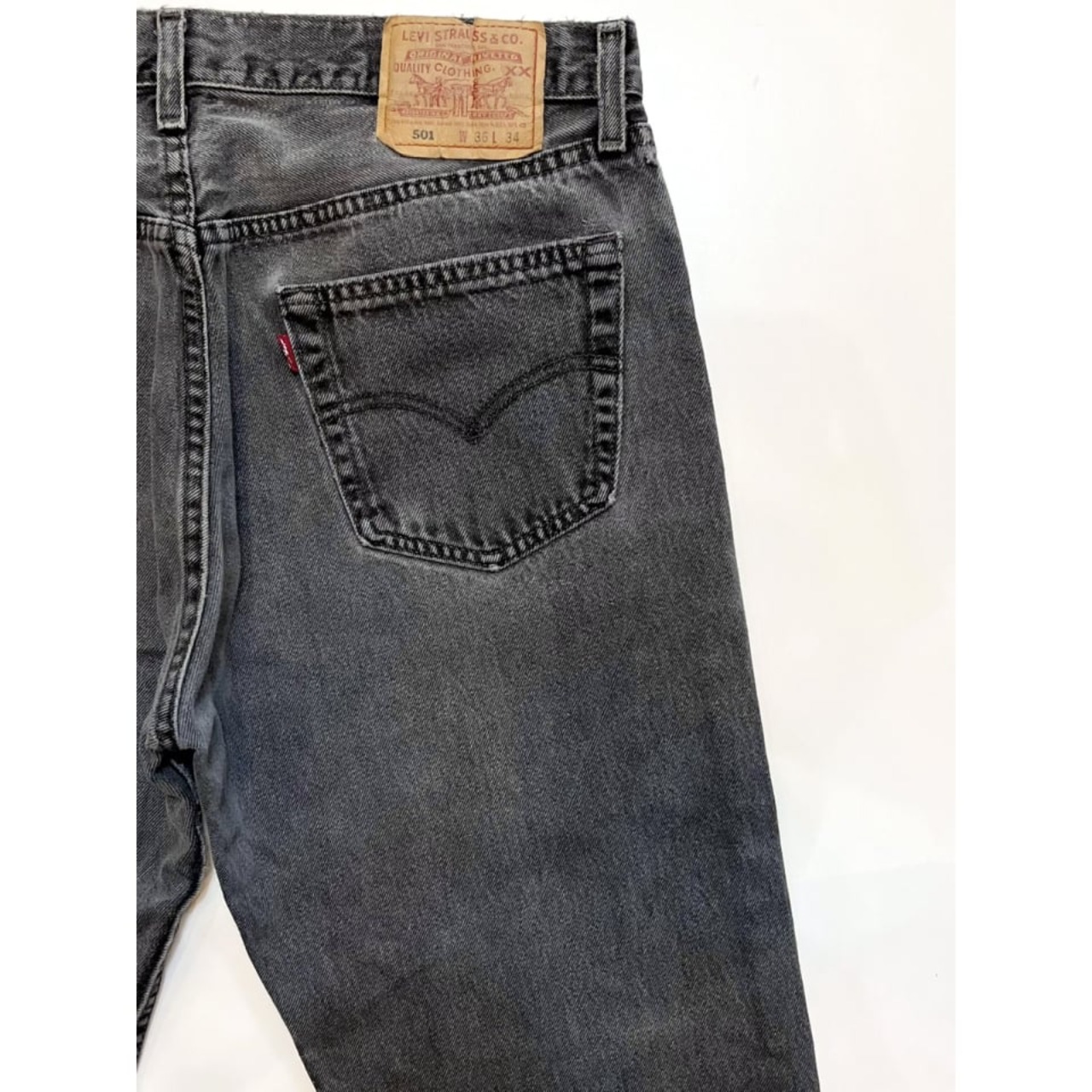 00s Levi’s 501-0660 BLACK DENIM PANTS MADE IN USA   Size W36L34→W34L32