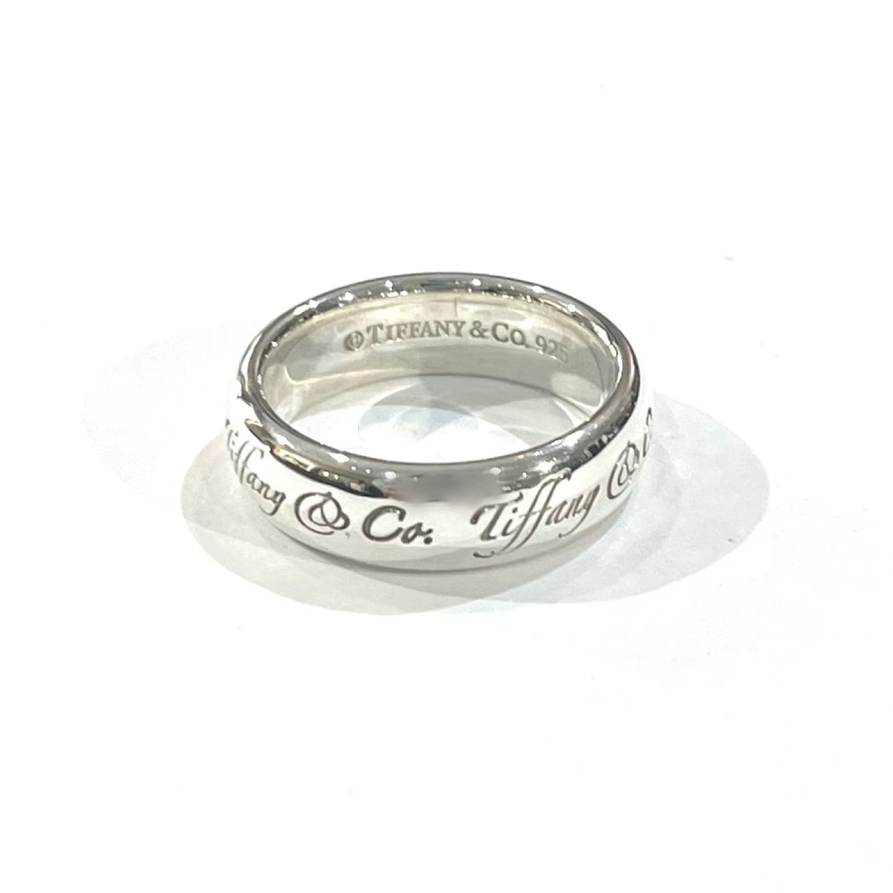 希少【TIFFANY&CO】2324 Notesメッセージリング 13号指輪 シルバー925