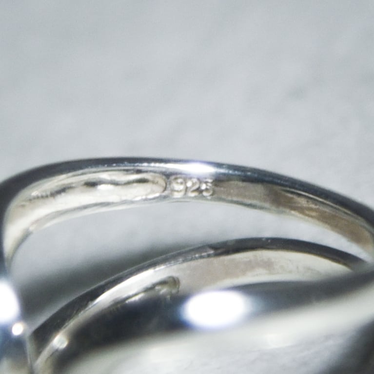 British Vintage Silver Open shank Ring イギリス ヴィンテージ