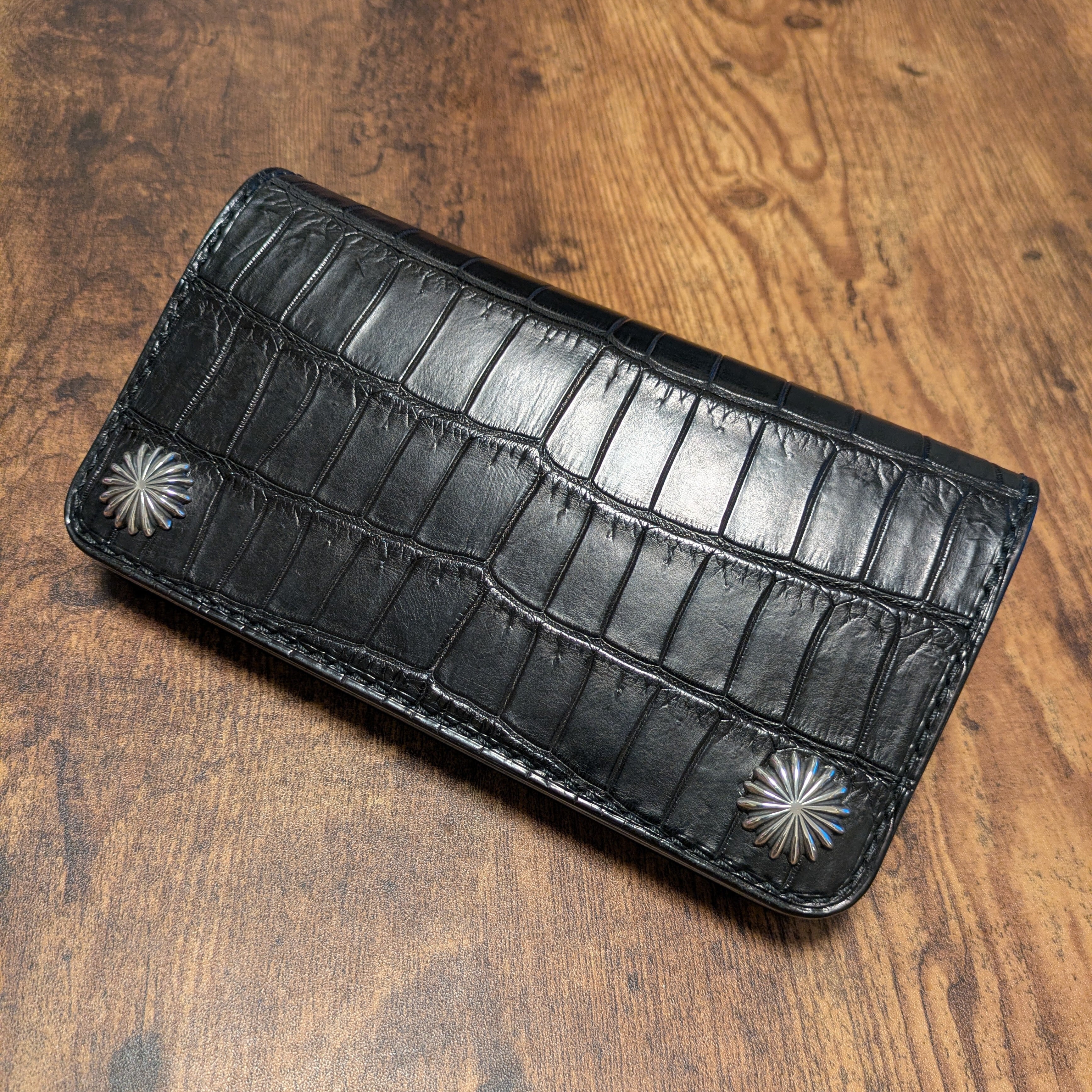 crocodile | no9ray silver&leather