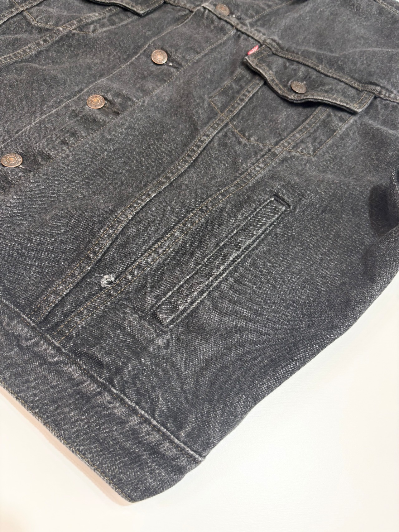 80s Levi's 70503-0259 BLACK DENIM JACKET Size XL