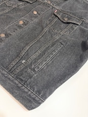 80s Levi's 70503-0259 BLACK DENIM JACKET Size XL