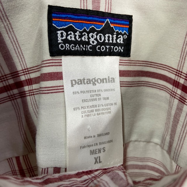 Patagonia パタゴニア オーガニックコットンシャツ チェック柄 XL